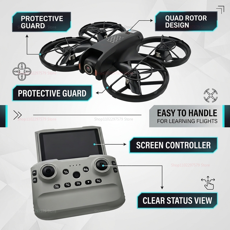 2026 Yeni M5 Mini Drone 8K HD  - Rc Helicopter Charger incelemesi ve fiyatı